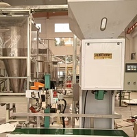 Einfache Bedienung Fabrik Großhandel Dual Hopper Halbautomat ische Getreide waage 5-25kg Beutel Verpackung Nähgarn Produktions linie