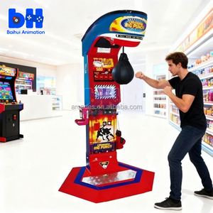เครื่องเกมต่อยมวยหยอดเหรียญ ไบฮุย สตรีท เพลย์ แอมิวส์เมนท์ อัลติเมท บิ๊ก พันช์ พาวเวอร์ อิเล็กทรอนิกส์ พันชิ่ง เกมส์ ฮิต อาร์เคด บ็อกเซอร์ - Product Image 2