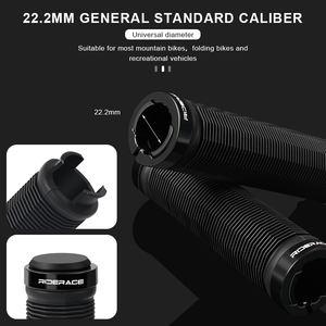 RIDERACE-Poignées de guidon antidérapantes et ergonomiques, accessoires de cyclisme - Product Image 4