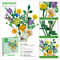 Ensemble de blocs de construction de fleurs artificielles pour les distributeurs en gros, les modèles de présentation florale et les acheteurs d'emballages personnalisés dans le monde entier