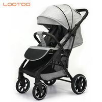 Poussette pliable légère écologique à 4 roues pour enfants/sécurité bébé enfants poussette