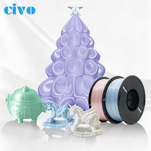 Filament PLA+ soyeux <span class=keywords><strong>CIVO</strong></span> 1 kg 1,75 mm, couleur riche et lisse, texture brillante, sans obstruction, matériau d'impression 3D - Product Image 4