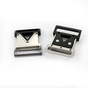 Side Release Buckles Zinc Alloy Silver Adjustable <b>Webbing</b> Buckle For Bags Accessories Durable Wear Resistant - Product Image 2