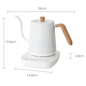 Hervidor de cuello de cisne con control inteligente de temperatura para café y té, de acero inoxidable 304, tetera inteligente para hervir agua - Product Image 6