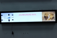 Barra TFT a todo color superventas pantalla LCD contenido vivo autobús Metro reproductor de publicidad