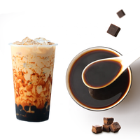 Sirop de sucre brun Concentré de rôti aromatisé au caramel Sirop pour café et Boba Bubble Milk Tea Shop Perles de tapioca bouillies
