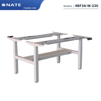 4BF3A-W-230 Personnaliser le style ouvert modulaire bureau personnel poste de travail Table debout électrique hauteur réglable bureau pour espace de travail