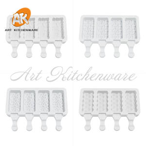 AK Custom Wave Heart 3D Silicone ghiacciolo stampo per gelato stampi per cioccolato in Silicone per gelato Cake Pops Maker XG-67-74 - Product Image 2