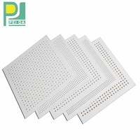 Panneau de plâtre perforé acoustique moderne haute résistance pour la décoration intérieure et l'absorption acoustique