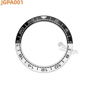 Jgpa เม็ดมีดหนามเตยเซรามิก, ฝาครอบแพนด้าสีขาว-ดำ38มม. * 30.6มม. เหมาะสำหรับใส่ในทะเล-โท/SKX007อะไหล่วงแหวนรอบนอกแทน - Product Image 1