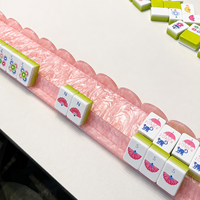 Meilleures ventes : Règles de Mahjong colorées à motifs, Supports de Mahjong en perles, Supports de Mahjong festonnés en acrylique de 17,5 et 20 pouces et Poussoirs