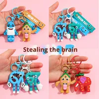 Breloques 3D Stealing Brain Rot, Porte-clés et Pendentifs Écologiques, Accessoires Créatifs pour Sac à Dos et Décoration de Voiture