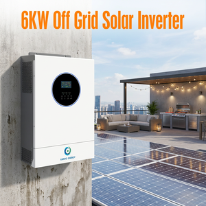 Système solaire hybride hors réseau VANYO 6KW avec sortie à onde sinusoïdale pure pour les systèmes d'énergie solaire domestiques 6KW 1.Batterie au lithium Fonction de relancement automatique - Product Image 3