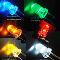 Meilleur prix 99.99% pureté fil doré DIP rond ambre jaune rouge blanc chaud 3mm bougie scintillante LED pour lumières