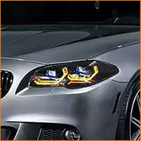 Pour BMW Série 5 F10 F11 F18, ensemble de phares LED, mise à niveau OSS, double lentille de projecteur laser direct, 2011 2012 2013 2014 2015 2016