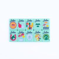 Tuiles de Mahjong Américaines en Acrylique de Luxe Modernes, Personnalisées, Durables, Écologiques, Portables pour le Voyage, le Casino et le Divertissement