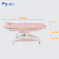 Lit électrique rose de luxe de cils de table de massage professionnel pour le salon