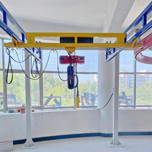 500kg 1000kg pequeña grúa aérea 1000kg Kbk grúa estación de trabajo puente grúa - Product Image 3