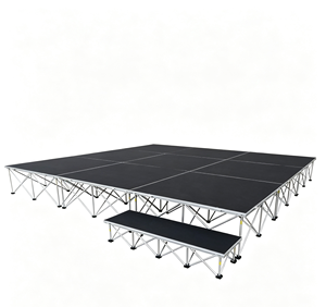 Plateforme de scène pliable en aluminium RK, scène portable pour événements et mariages, montage au sol, légère, pour extérieur - Product Image 1
