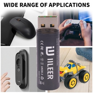 IILEER USB-A 1500mWh 1000mAh 1.5V Batterie rechargeable au lithium-ion, pack de batteries Li-ion pratique à charge rapide - Product Image 6