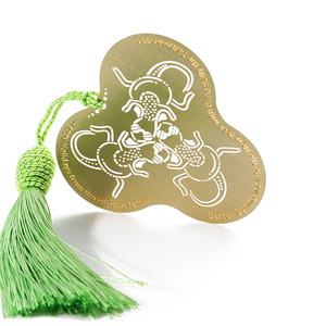 Marcapáginas de Metal y Latón con Forma Personalizada, Diseño de Animales, con Borlas, Recuerdo Cultural Creativo de Viaje, Proveedor - Product Image 4