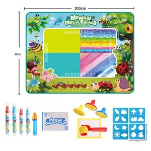 Venta al por mayor de lienzo de agua mágico bonito, juguete de dibujo para niños, alfombrilla de juego para bebés, escritura de agua repetida de plástico ABS reutilizable educativo - Product Image 1