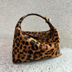Nuova Raffinata <span class=keywords><strong>Borsa</strong></span> di Lusso in Vera Pelle con Chiusura a Cerniera, Stampa Leopardata, Moderna Borsetta da <span class=keywords><strong>Donna</strong></span> in <span class=keywords><strong>Bordeaux</strong></span> - Product Image 1