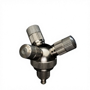 Taiwan Natural Fog B2B Poultry Misting Cooling Low Pressure Fog Misting Nozzle Misting Cluster Ni-Plated Brass 180 1 to 3 - Product Image 1