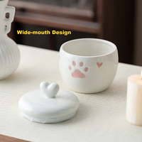 Urnes funéraires pour animaux de compagnie en céramique écologiques, fabriquées à la main, de luxe moderne, prix d'usine, couleur personnalisée, décoratives en porcelaine, pour chiens et chats.