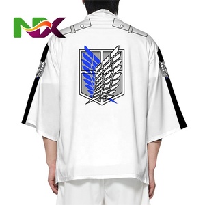 Disfraz de Cosplay de Shingeki No Kyojin, Impresión 3D, <span class=keywords><strong>Haori</strong></span>, Ropa de Dibujos Animados, Kimono de Anime, Capa, Sudadera con Capucha de Ataque a los Titanes - Product Image 2