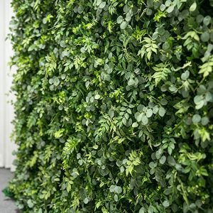 No-Maintenance Lush Green Foliage <b>Wall</b> Artificial Greenery <b>Panel</b> for Bridal Shower & Baby Shower Backdrop - Product Image 4