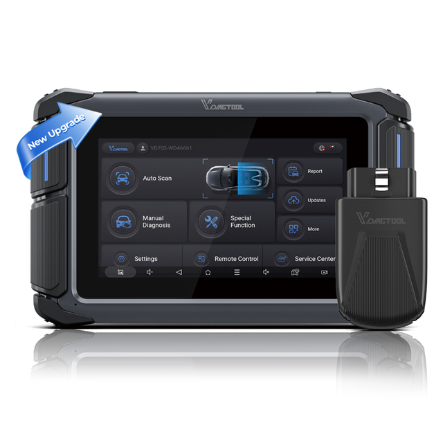 New VDIAGTOOL VD70S Wireless Key Fob Programmer 39+ Reset Function All-in-One Car Diagnostic Machine 2 Years 3-Year Software