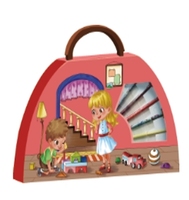 Kostenlose Designs, professionelle Zeichensets, ungiftiger Kunststoffkoffer, Geschenkbox für Kinder, Schreibwaren, Mal- und Zeichenset