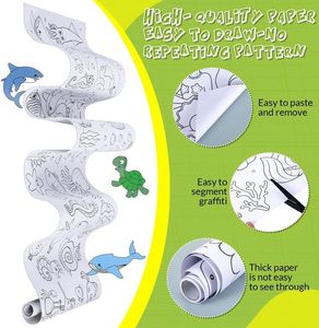 Rouleau de papier offset éducatif personnalisé pour enfants, pour peinture et dessin DIY avec couleurs personnalisées - Product Image 4