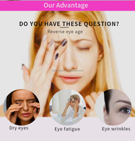 Cube facial en silicone pour le cou des yeux, tube de crème pour les yeux avec rouleau, rouleau de sérum pour les yeux avec applicateur en silicone