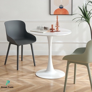 Modern Simple <strong>Tulip</strong> <strong>Tables</strong> with MDF Elegant Balconies Designed for Small Dining Spaces for Family Guests Negotiating Meetings - Product Image 4