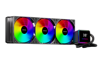 Nouveau design PC V PRO 360mm NOIR Ventilateur RGB Refroidissement Liquide Affichage Température Logo Personnalisable Boîtier d'Ordinateur Roulement Fluide 2000 RPM