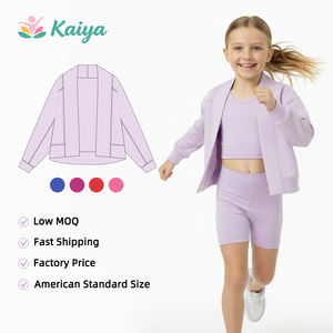 Ropa de Niña de Alta Calidad, Color Personalizado, Manga Larga, Nailon, Ropa Infantil Multicolor, Ropa de Yoga para Niñas - Product Image 1