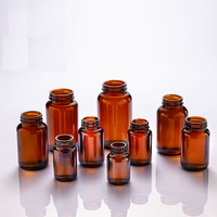 Bouteille pharmaceutique vide 100cc 150cc bouteille de pilule en verre bouteilles en verre à large bouche pour tablette de pilule de capsule