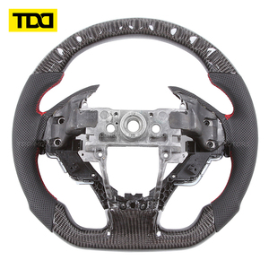 Volant en fibre de carbone véritable TDD compatible avec Acura ILX RDX TL ZDX 2009 2010 2011 2012 2015 2016 2017 2018 2019 - Product Image 5