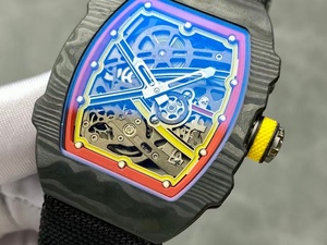 Reloj mecánico de lujo personalizado con caja de fibra de carbono, correa de nailon ligera, diseño deportivo, movimiento automático, hecho en China. - Product Image 3