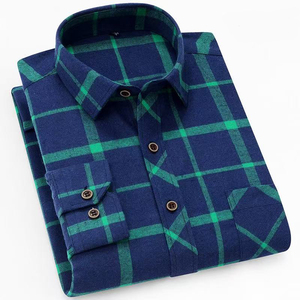 Nueva moda a cuadros, camisa informal, polos de estilo inglés, camisas a cuadros de manga larga para hombres - Product Image 6