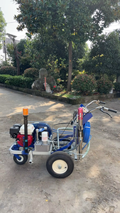 Automatic Road Line Marking <b>Paint</b> Machine <b>Hand</b> Push Cold Spray Road Marking Machine Road Machines Automatic Road Marking Machine - Product Image 5