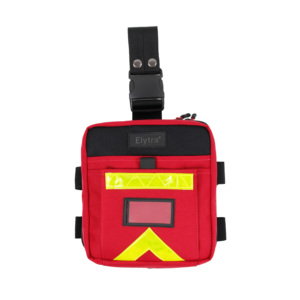 Kit de Escuadrón Bolsa de Pierna para Equipo de Rescate Bombero Brigada Primeros Auxilios Bolsa Médica Herramienta Bolsa Modular Nylon Poliéster Rojo Unisex CR - Product Image 2