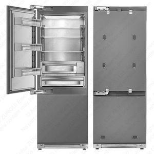 Refrigerador Empotrado ZUNGUI 452L de Doble Puerta, 304, Sin Escarcha, Clase A, Certificado CE, con Dispensador de Agua y Máquina de Hielo - Product Image 2