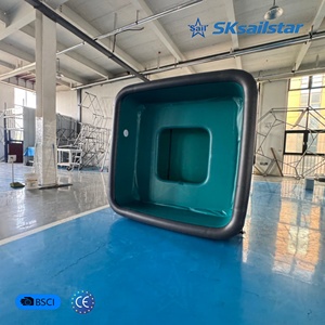 SPA <span class=keywords><strong>Gonflable</strong></span> <span class=keywords><strong>Carré</strong></span> avec Banc, Pliable et Portable, pour Massage et Nage en Extérieur – Approvisionnement Direct Usine - Product Image 3