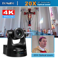 Caméra PTZ FoMaKo 4K avec zoom optique 20X, suivi automatique IA, diffusion en direct, HDMI 3G-SDI PoE, conférence, K600Nx2+KC600