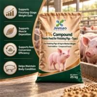 Jinmao 1% Prémélange composé d'additifs alimentaires de type I pour porcs de finition, de 60 kg à 25 kg de poids de marché