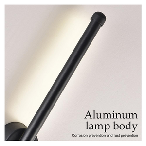 โคมไฟติดผนัง LED ทรงเส้นตรง สไตล์โมเดิร์น ปรับความสว่างได้ ไร้สาย ใช้ไฟ AC85*265V พร้อมรีโมทคอนโทรล ตัวโคมทำจากอะลูมิเนียม - Product Image 4