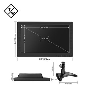 Topwilling 11.6 inch LED HD <span class=keywords><strong>Monitor</strong></span> 16.7M màu sắc và <span class=keywords><strong>1366x768</strong></span> Độ phân giải hỗ trợ nhiều hệ thống cho Máy tính để bàn sử dụng - Product Image 3